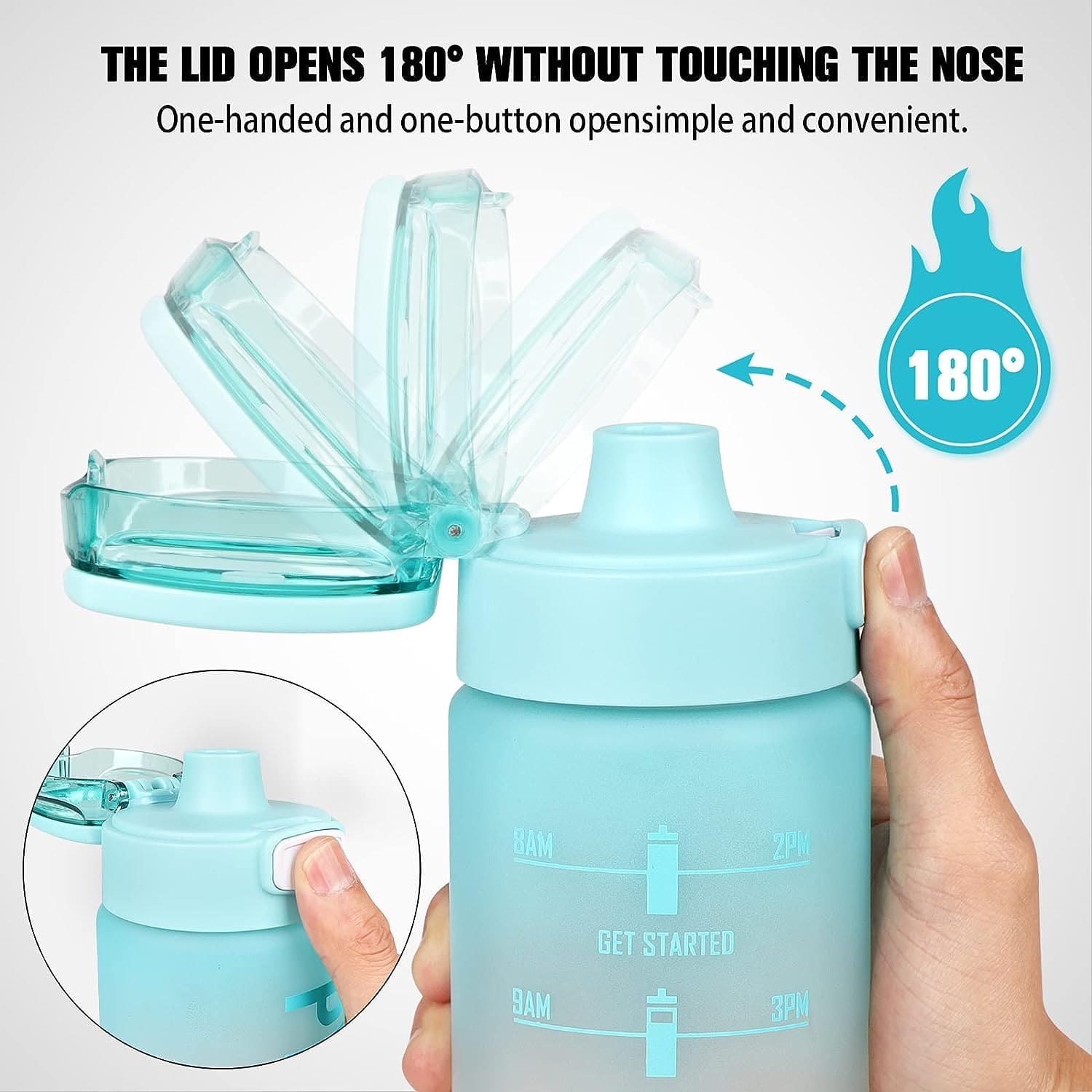 1L PH Water Bottle, Portable Gym Fitness Durable Sport Drinking Bottle, Unbreakable Water Bottle, Recyclable Plastic Drinking Bottle, Large Capacity Water Dispenser Bottle 1L PH Water Bottle, Portable Gym Fitness Durable Sport Drinking Bottle, Unbreakable Water Bottle, Recyclable Plastic Drinking Bottle, Large Capacity Water Dispenser Bottle